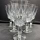 6 glasses on foot with water or wine
