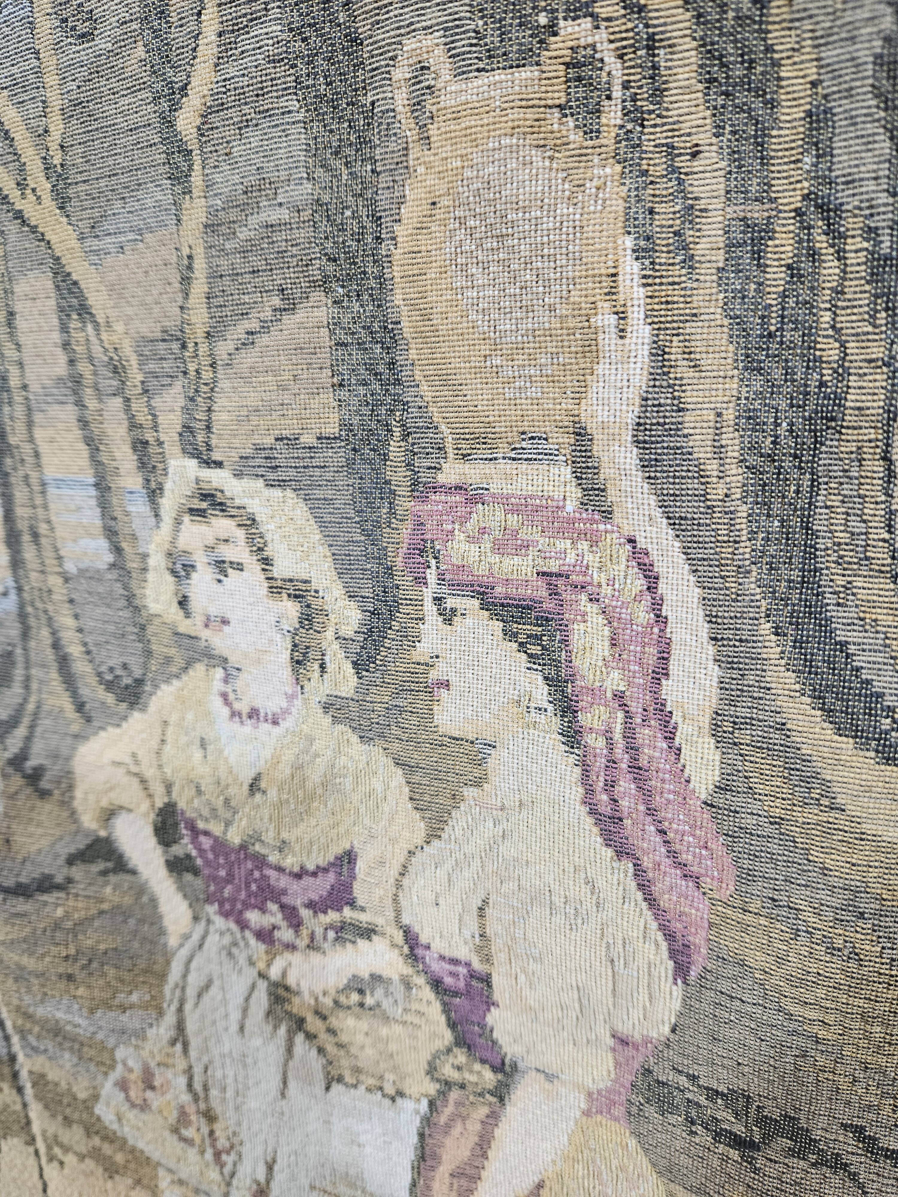 Tapestry with an idyllic forest scene