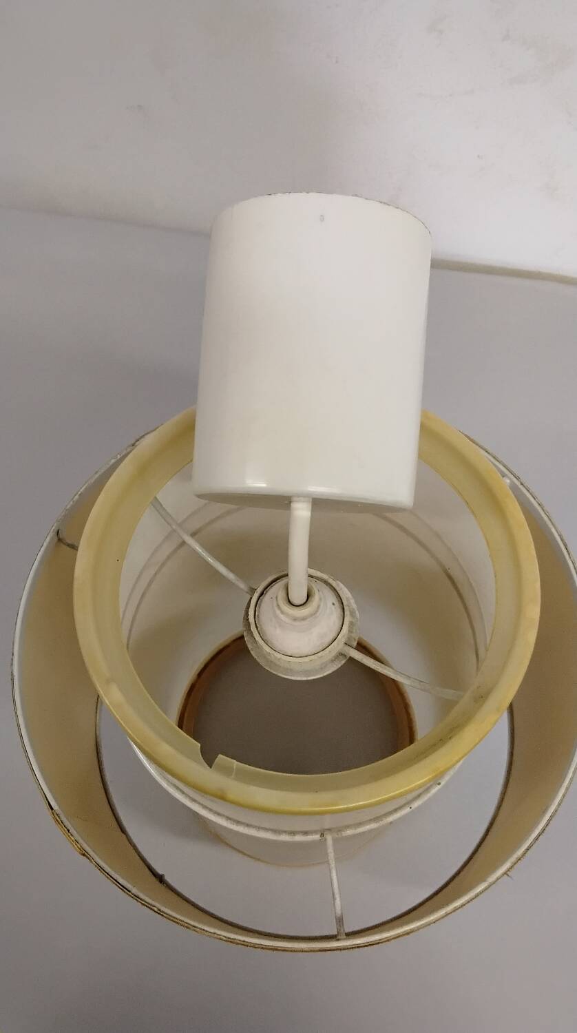 Pair of vintage 1970s chandeliers/pendant lights