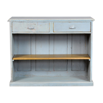 Antique french pine shop counter, 1930