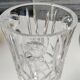 Lead crystal vase with flared neck, Bohemian/Boho chic style. High 25 cm