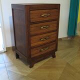 Art Deco style 4-drawer chest of drawers, 1950s