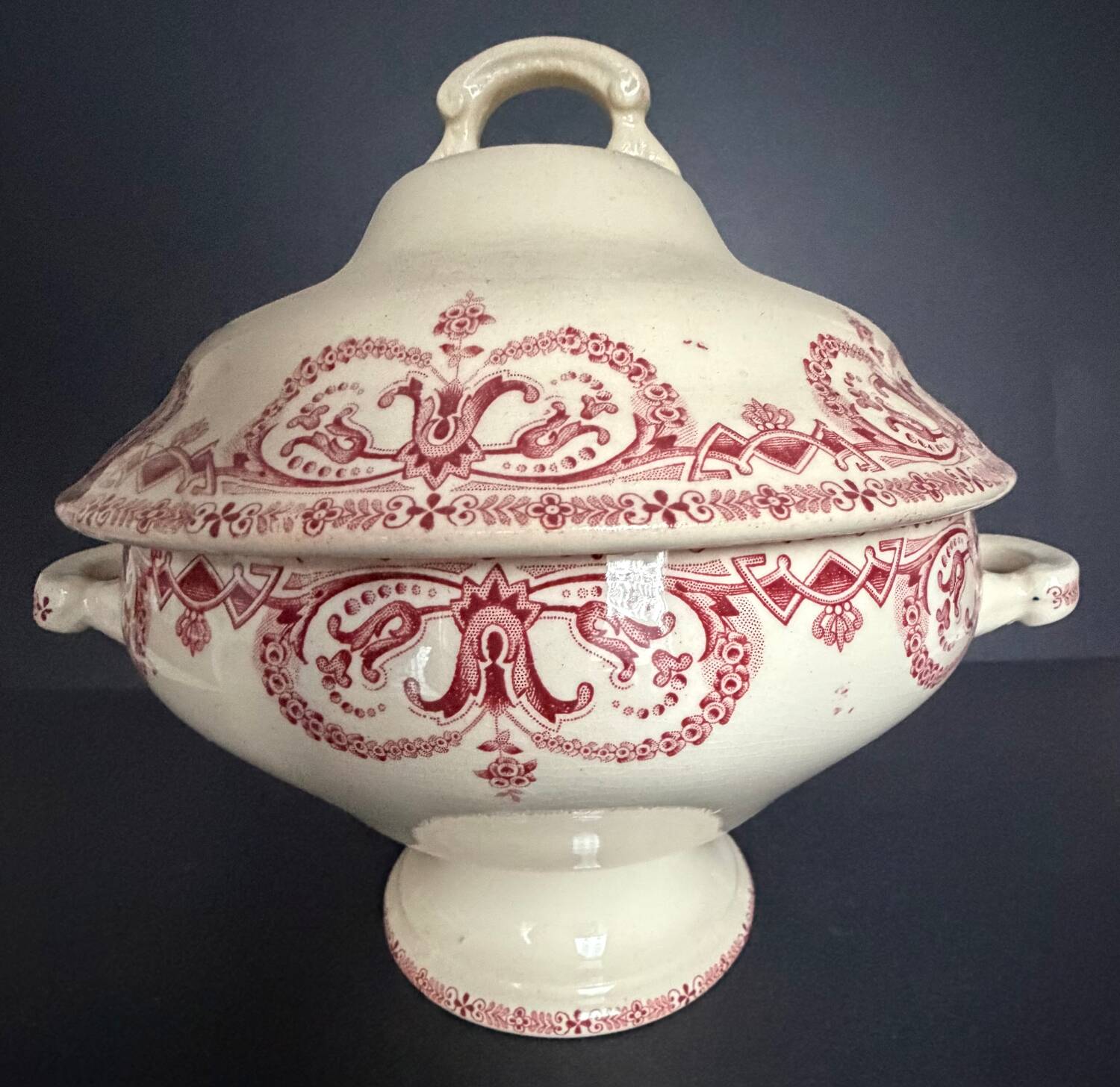 Antique ironstone soup tureen