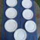 7 small plates in Royal Bone China porcelain, Maya model, Fine Bone