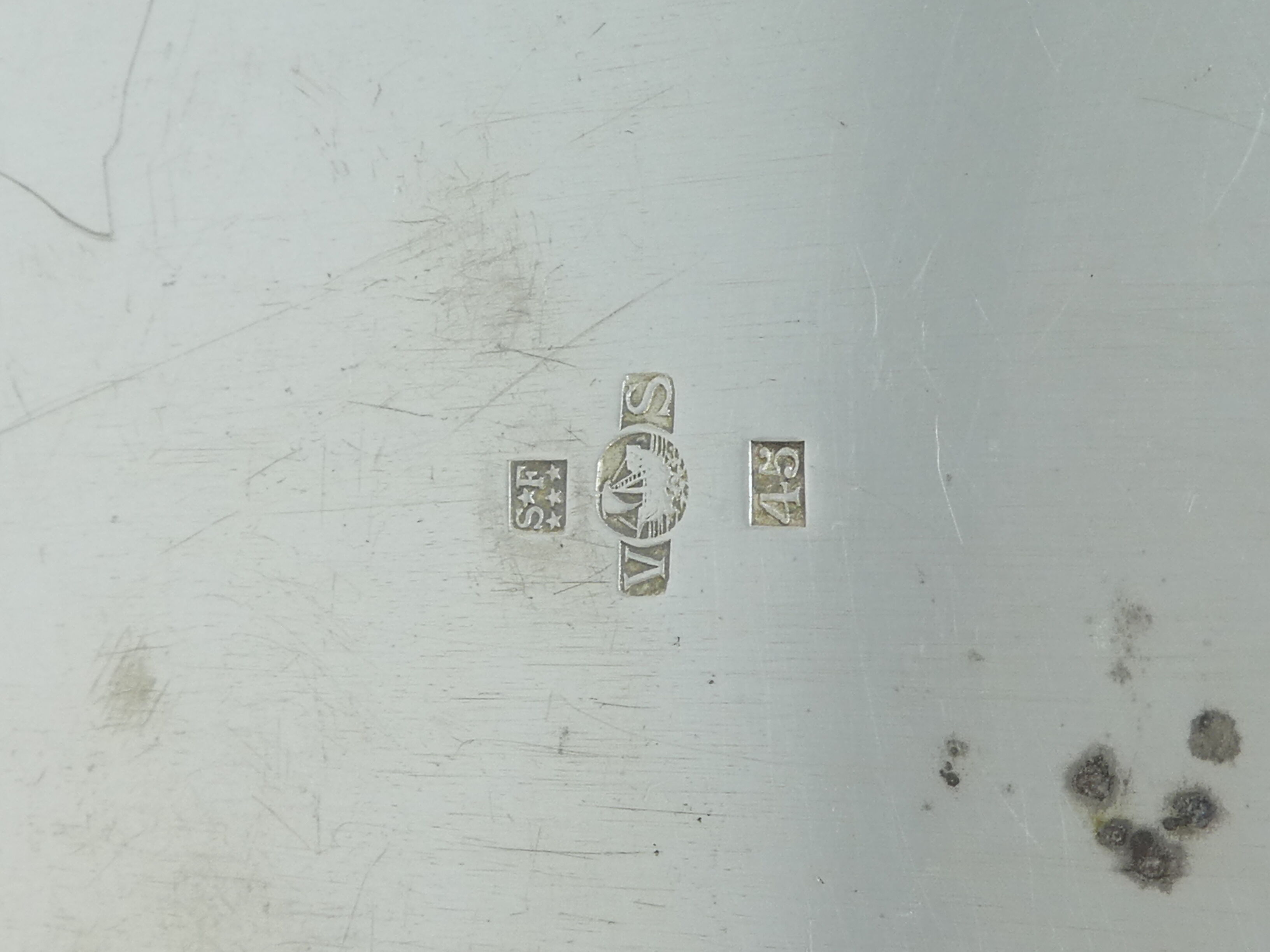 Round silver metal vegetable, Victor Saglier