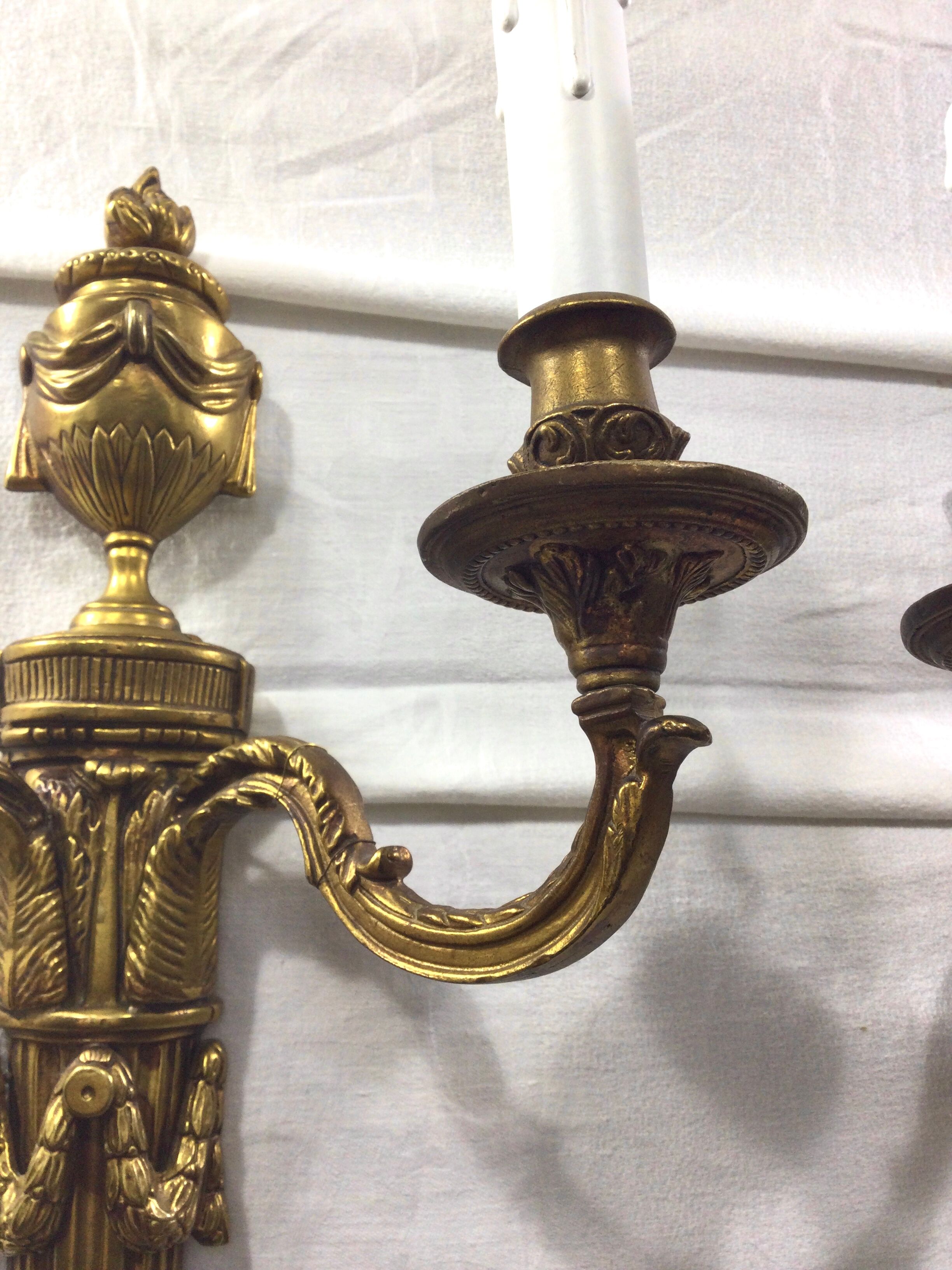 Paire d'applique en bronze st louis XVI
