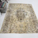 Tapis vintage beige & marron classique, 211x155 cm