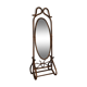 Large rattan psychedelic mirror 55x175cm