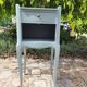 Bedside table Louis Xv style Blue neptune