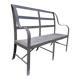 Handcrafted wrought iron garden bench