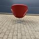 Fritz Hansen Swan chair in Indian Red leather, NEW!!!