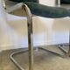 Pair of chrome blue chairs  70