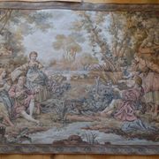 "Fishing party of Madame de Maintenon" Classical-inspired tapestry
