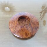Pair of Scandinavian candlesticks in elm burl