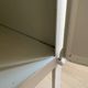 Vintage Parisian cabinet, metal display cabinet, small painted display cabinet
