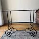 Wrought iron side table