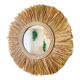 Miroir rond rotin paille, 45 cm