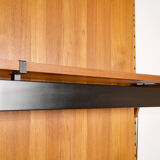 Modular wall system with panels Cado Poul Cadovius teak years 1959