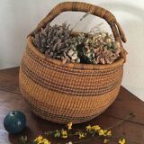 Old round African basket