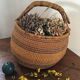 Old round African basket