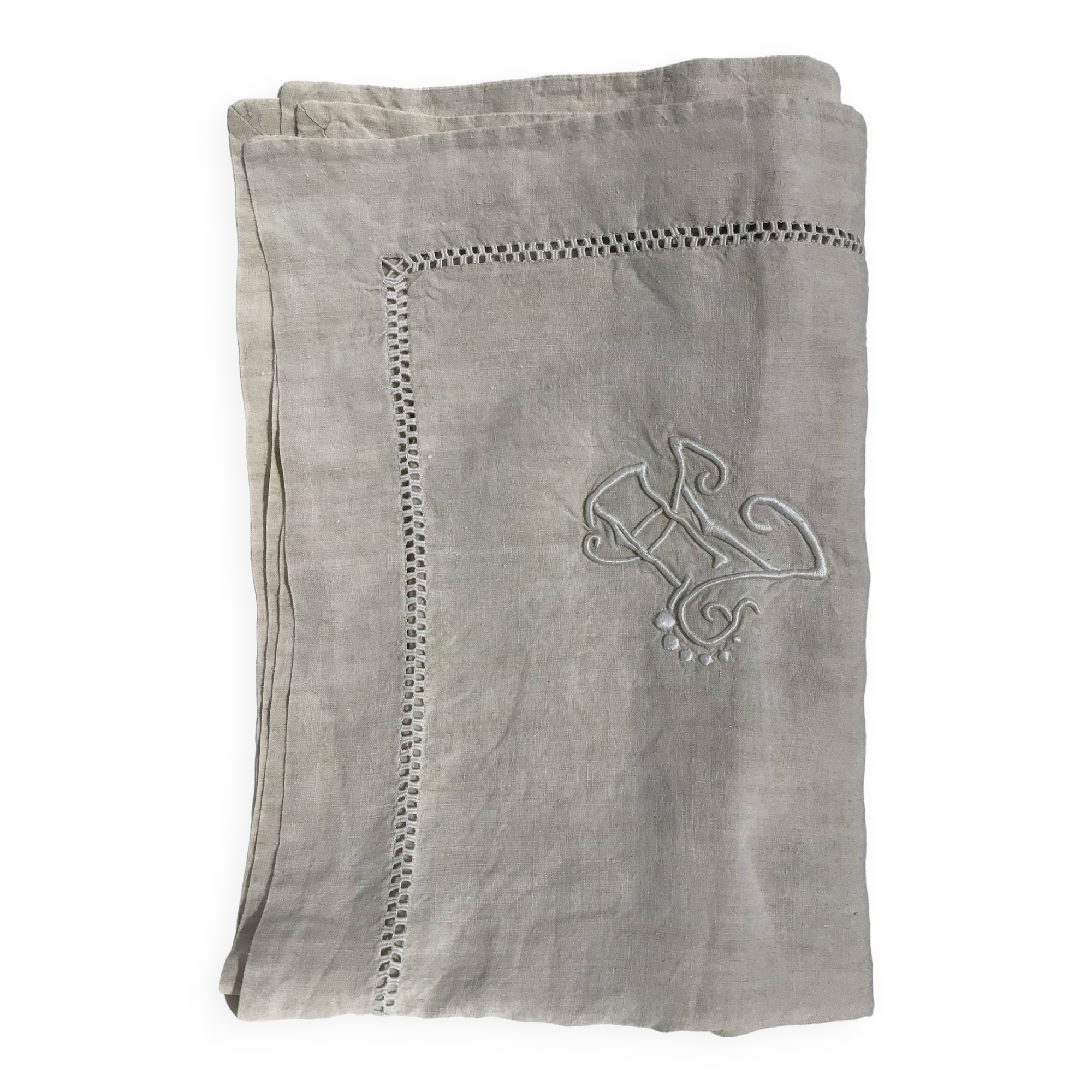 New linen pillowcase embroidered AC day double checkerboard