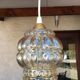 Suspension, amber molded glass globe