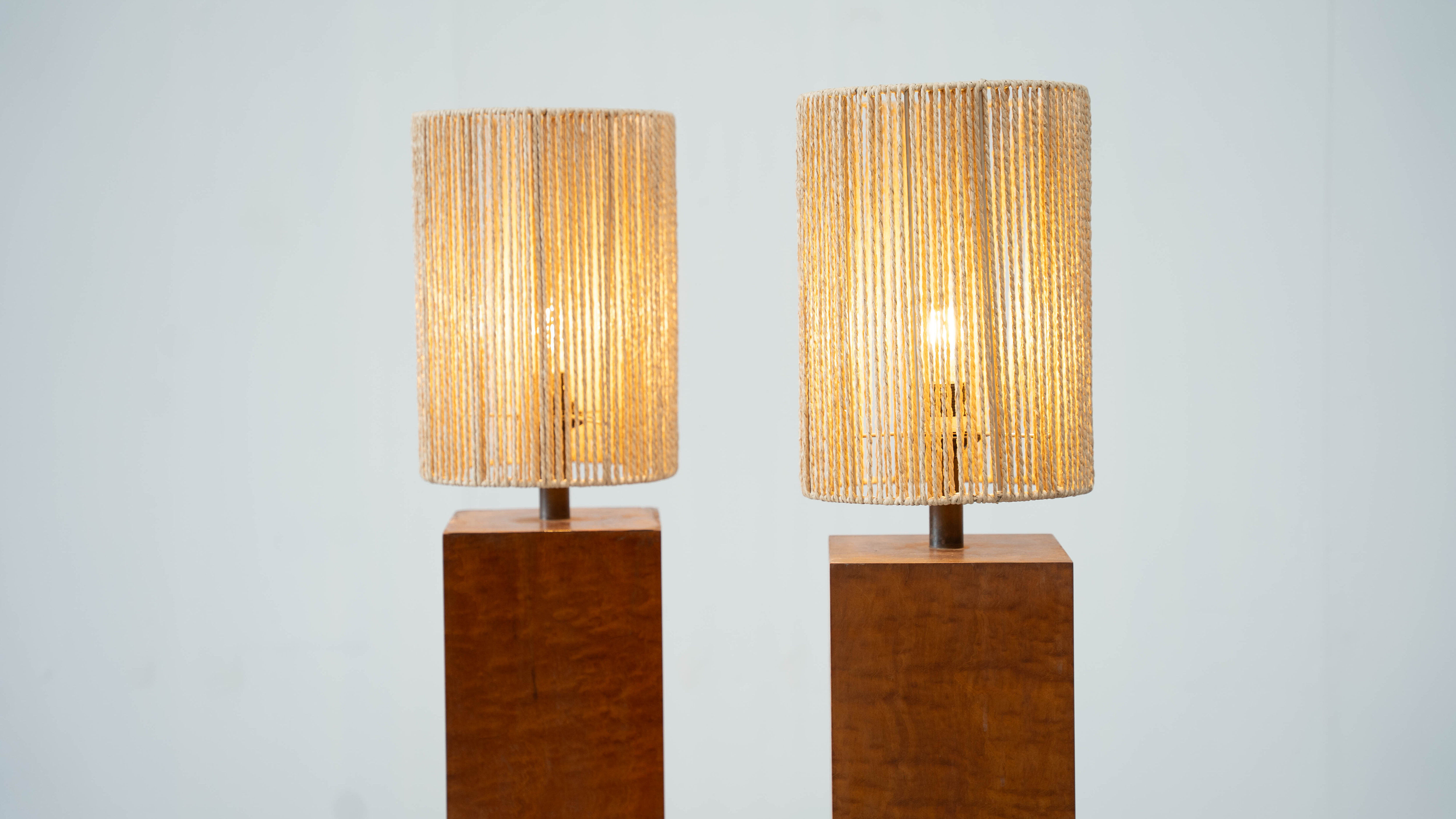 Set of two French table lamps