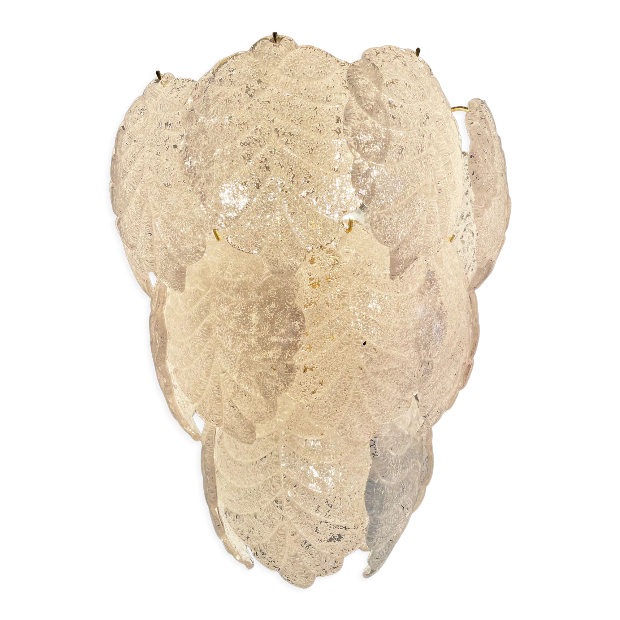 Murano leaf chandelier, 1970s