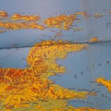 Map of japan seen from siberia
