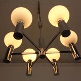 Opaline Glass Pendant Lamp from Sölken Leuchten, Germany, 1960s