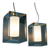 FontanaArte 2211 lamps, designed by Max Ingrand, 1950s-1960s.