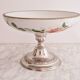 Porcelain cup on silver metal foot