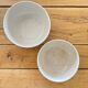 Two antique salad bowls