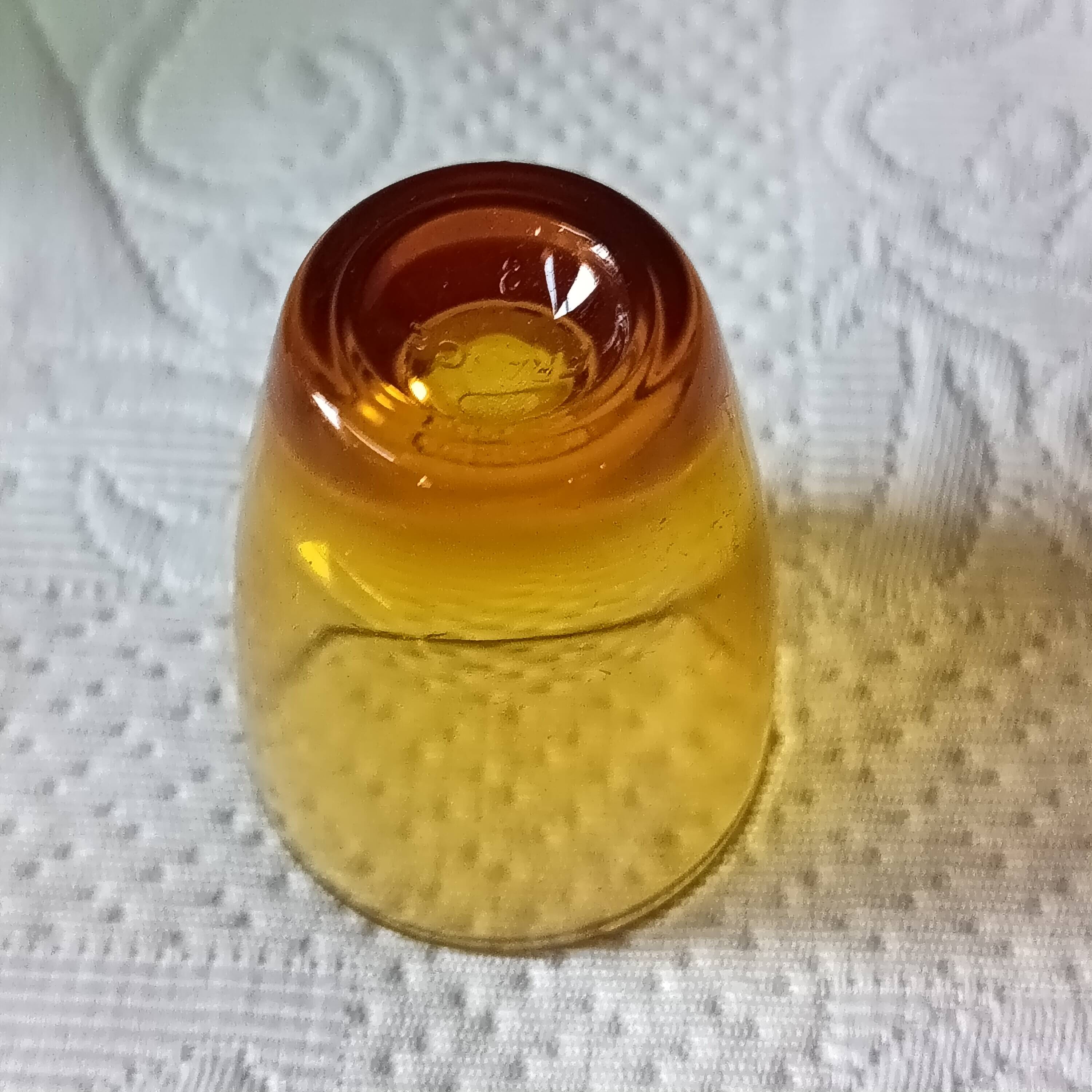 Vintage 1960s crystal liqueur glasses from the Arques crystal factory.