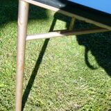 Vintage formica blue low table 1950-60