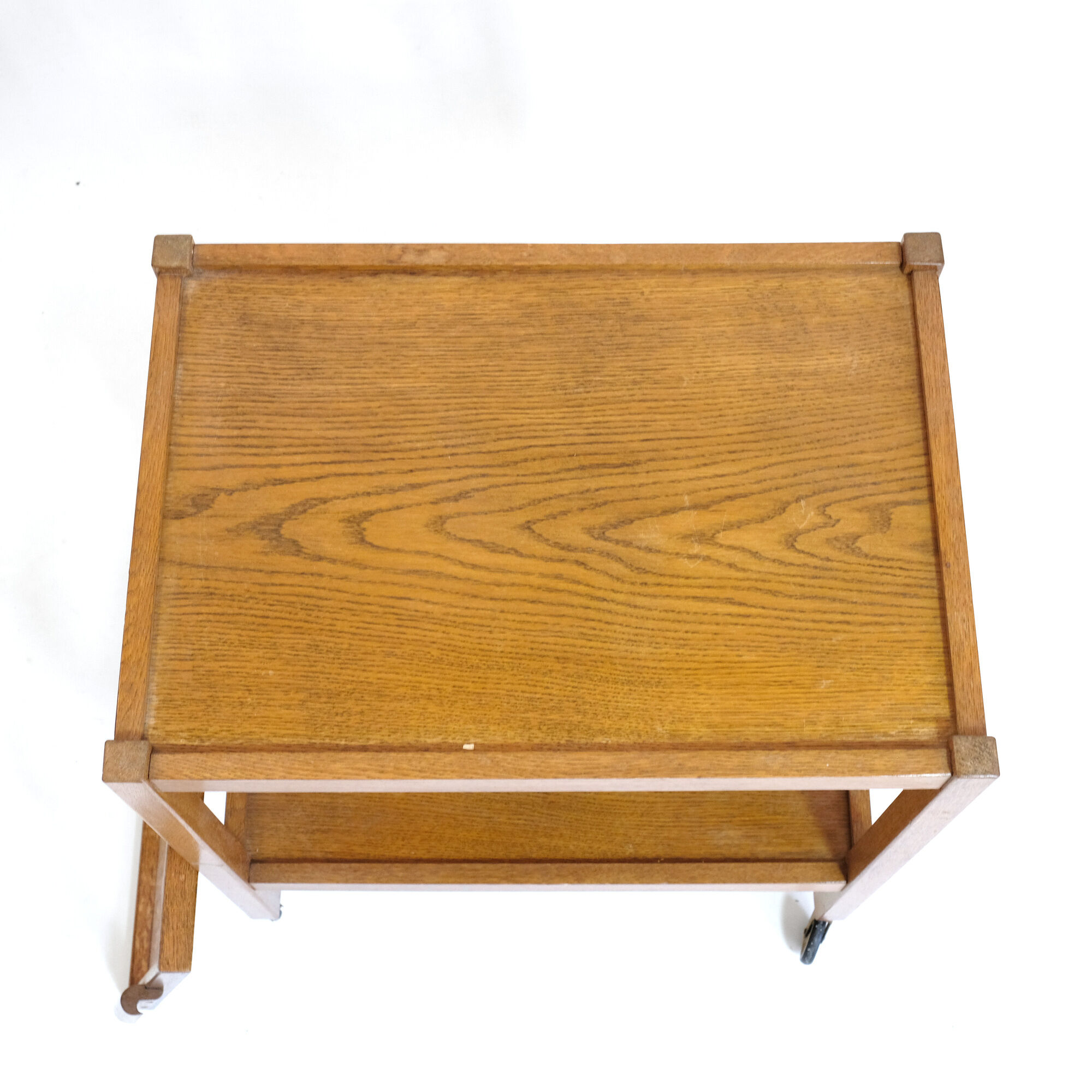 Light wood service and removable top from the 60s and 70s.