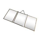 Miroir de barbier triptyque 53 x 22 cm