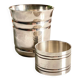 Silver-plated glass and napkin ring by UDNER