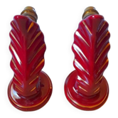 Pair of Art Deco ceramic wall lights.