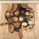 Contemporary painting framed and signed