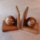 Wood book-clamts Meho, Swiss 50s/60s
