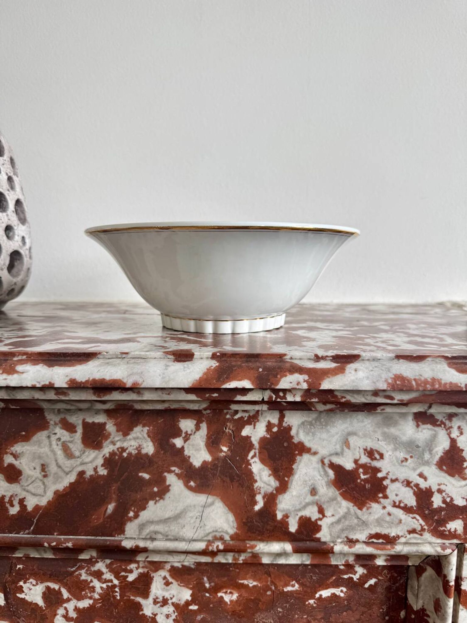 Limoges porcelain salad bowl