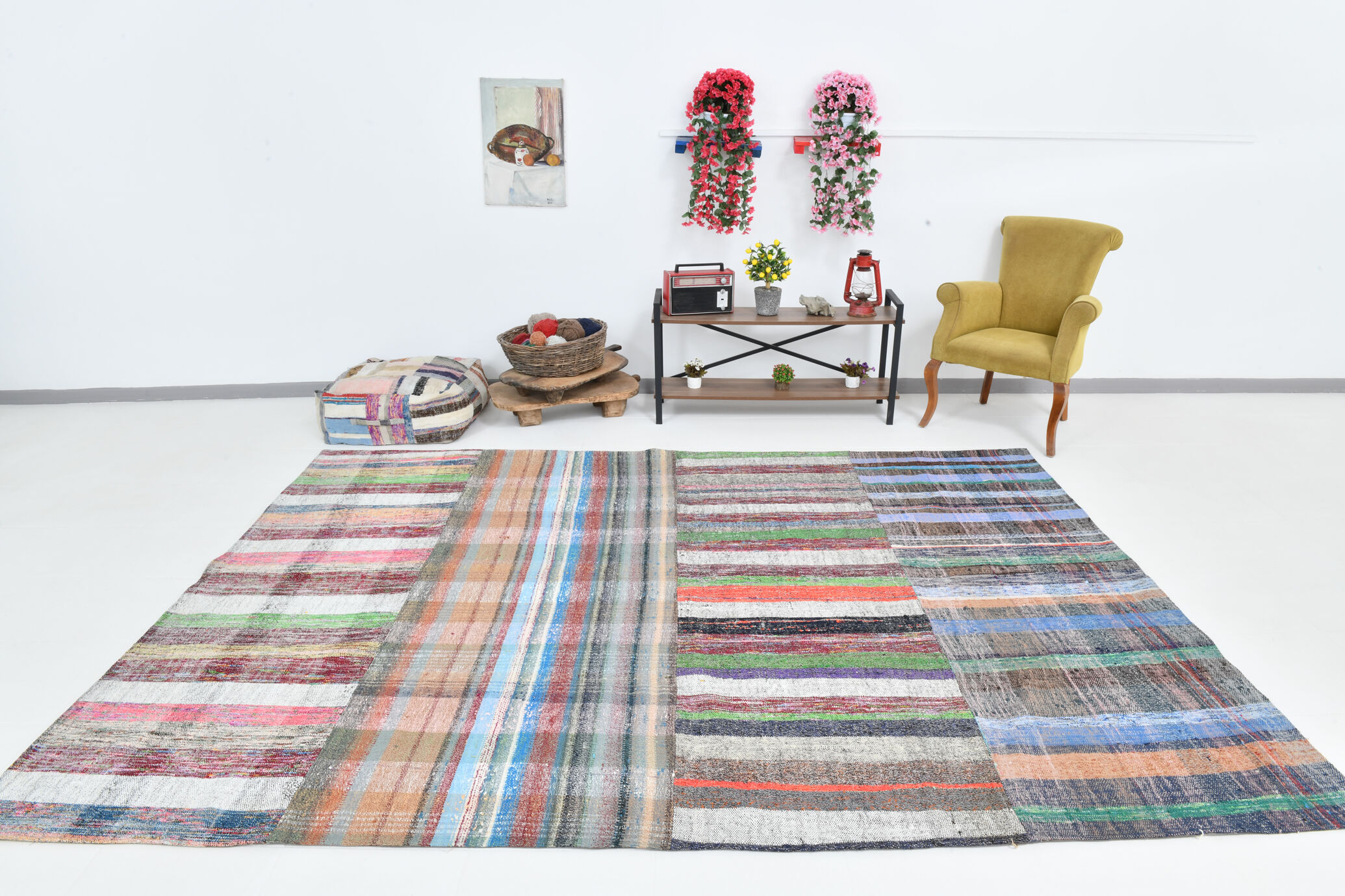 Multicolor modern rug 321x234cm