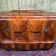 Art decó vintage Brocante burr walnut cocktail bar sideboard