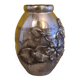 French Art Deco Pewter Vase By Lucien Houzeaux from the 1920s.