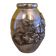 French Art Deco Pewter Vase By Lucien Houzeaux from the 1920s.