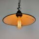 Industrial Dark Red Enamel Factory Pendant Lamp, 1960s