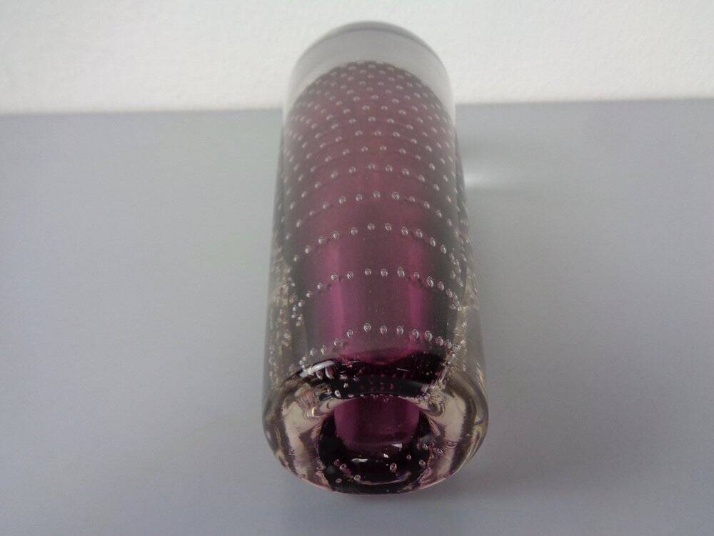 Glass vase by Gunnel Nyman for Nuutajärvi Notsjö, Finland, 1940s.