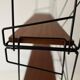 Free-standing shelf with a metal structure and 3 shelves, 1960s, Italy.