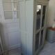 Vintage Parisian wardrobe, glass sublimated in verdigris
